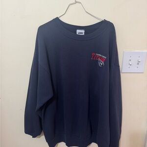 Tennessee Titans Navy Pullover Crewneck Sweatshirt